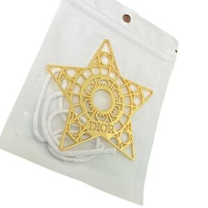 Dior Gold Star Ornament